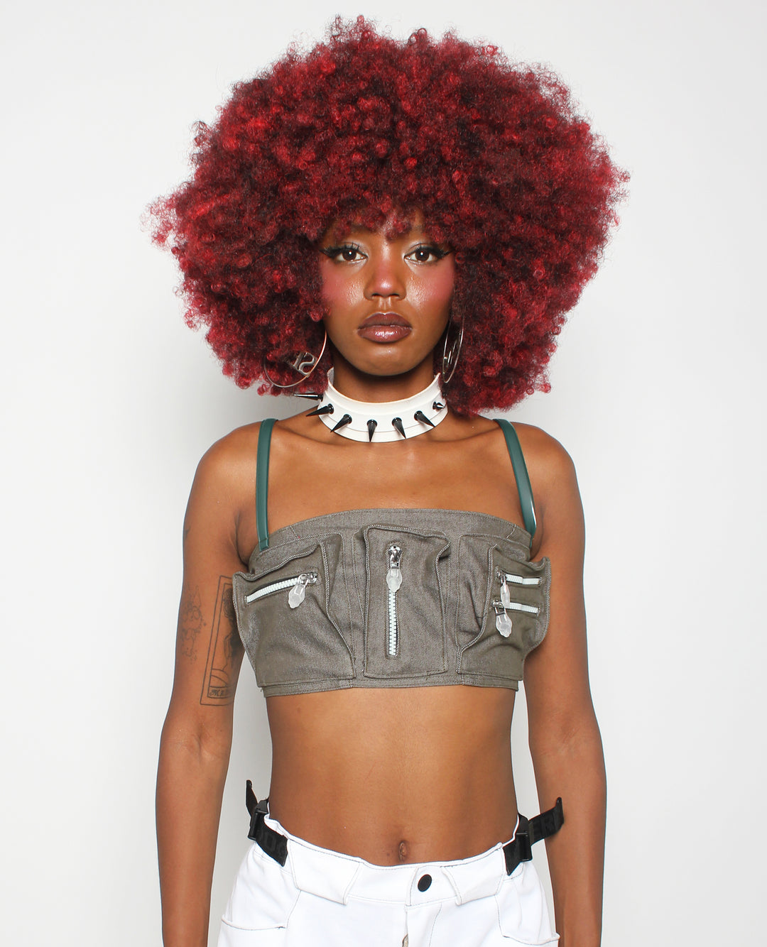 POCKET BRALET TOP KHAKI