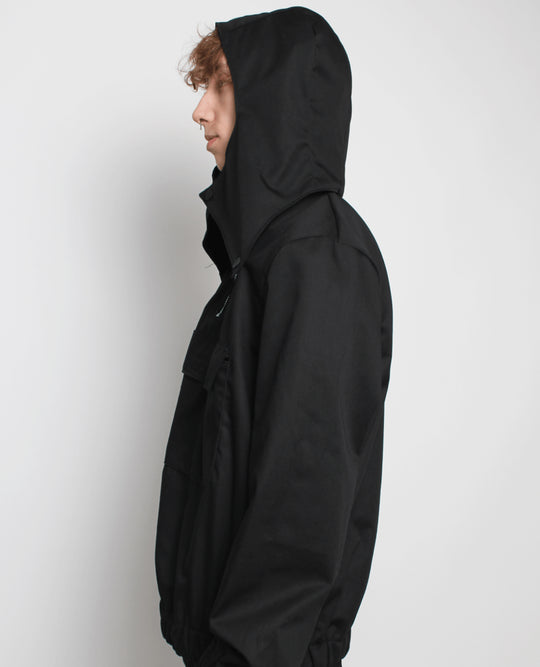 MULTI POCKET WINDCHEATER BLACK