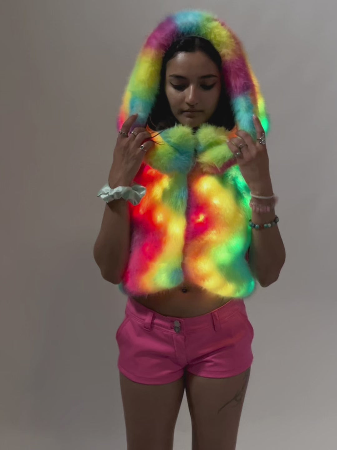 STAR SAILOR LIGHT UP FUR GILET