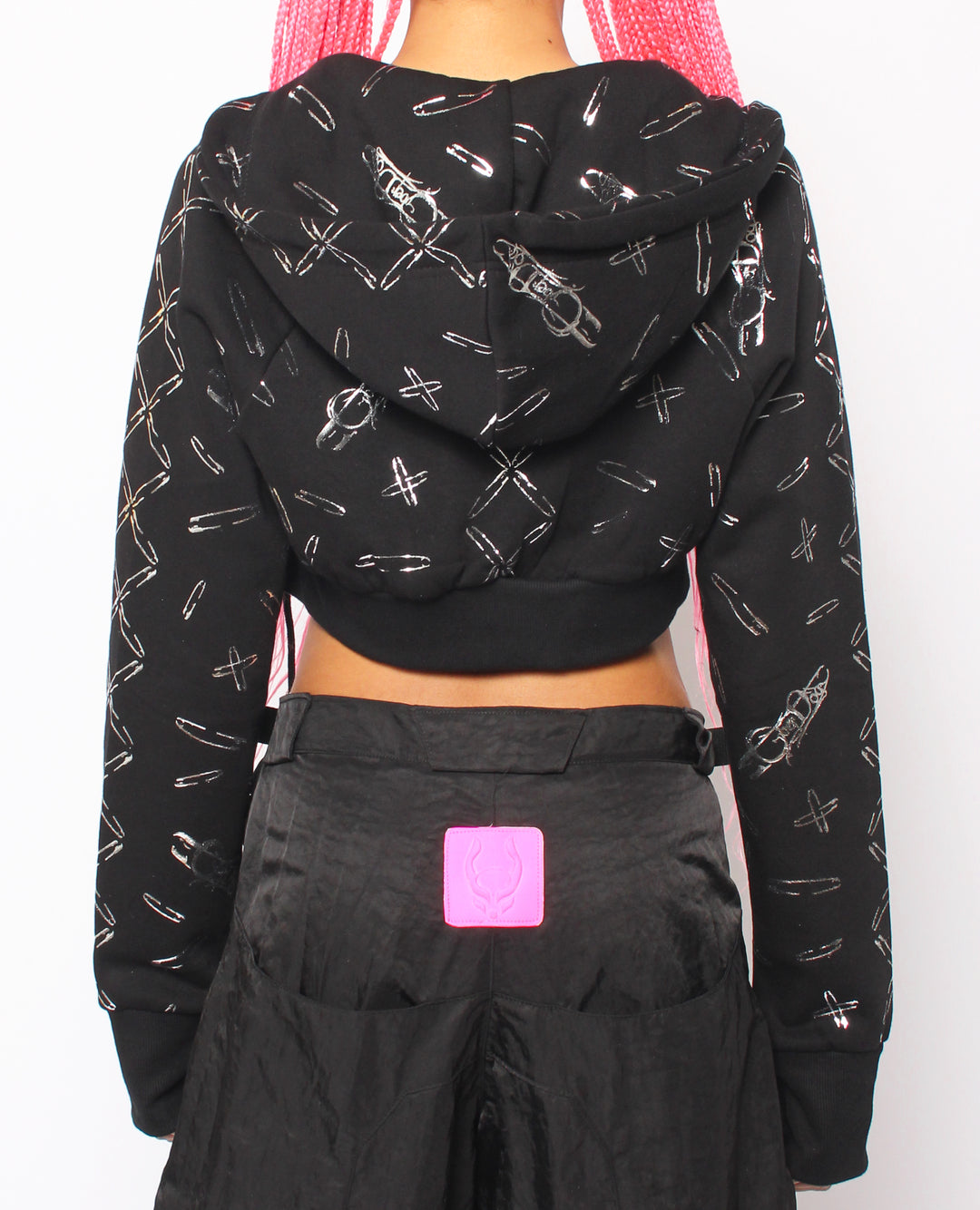 CROP ZIP HOODIE PUNKTURE