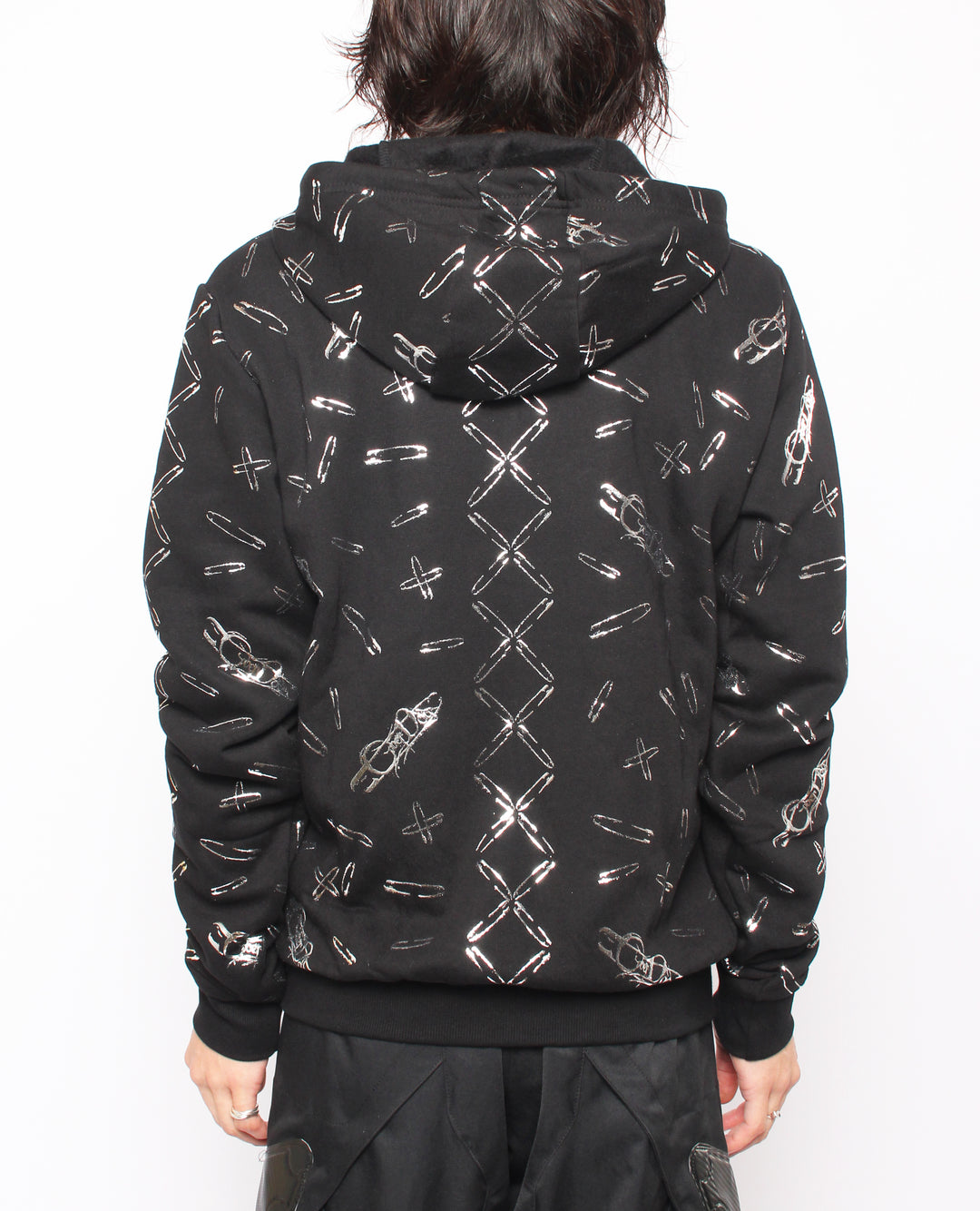 OVERSIZE PUNKTURE ZIP HOODIE