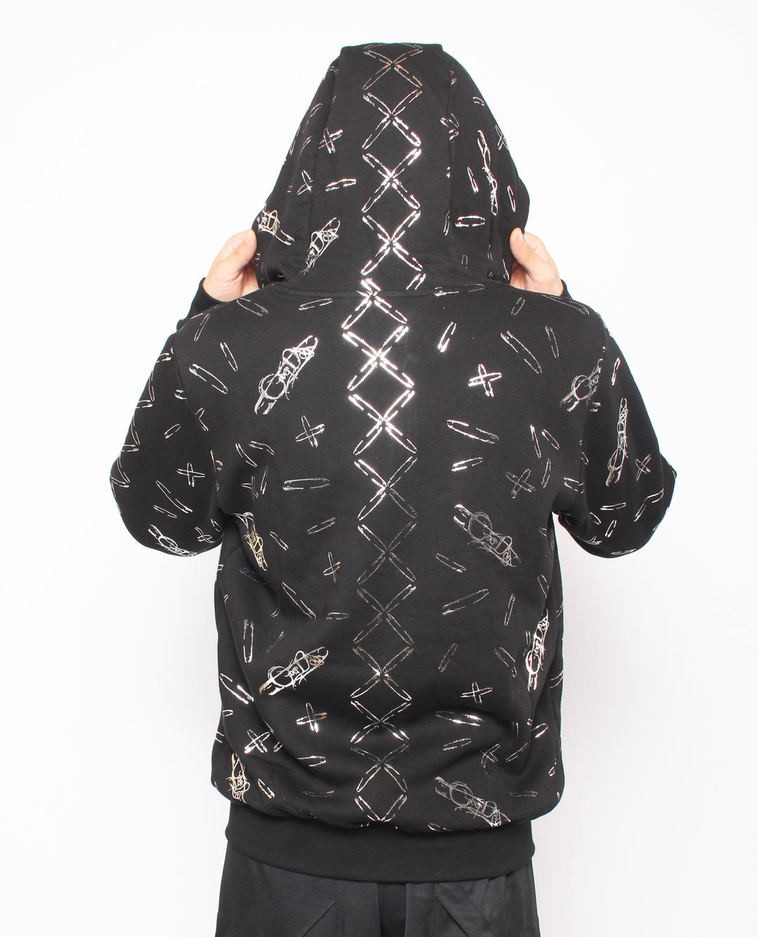 OVERSIZE PUNKTURE ZIP HOODIE