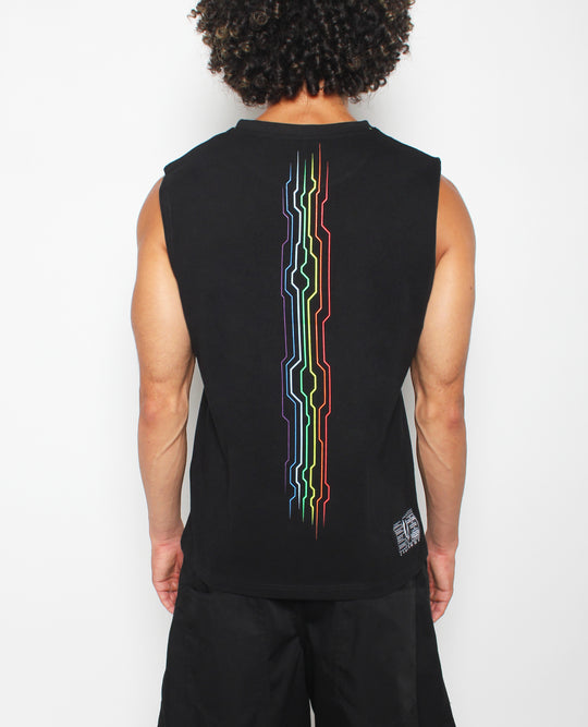 RAVE VEST RAINBOW MICROCHIP