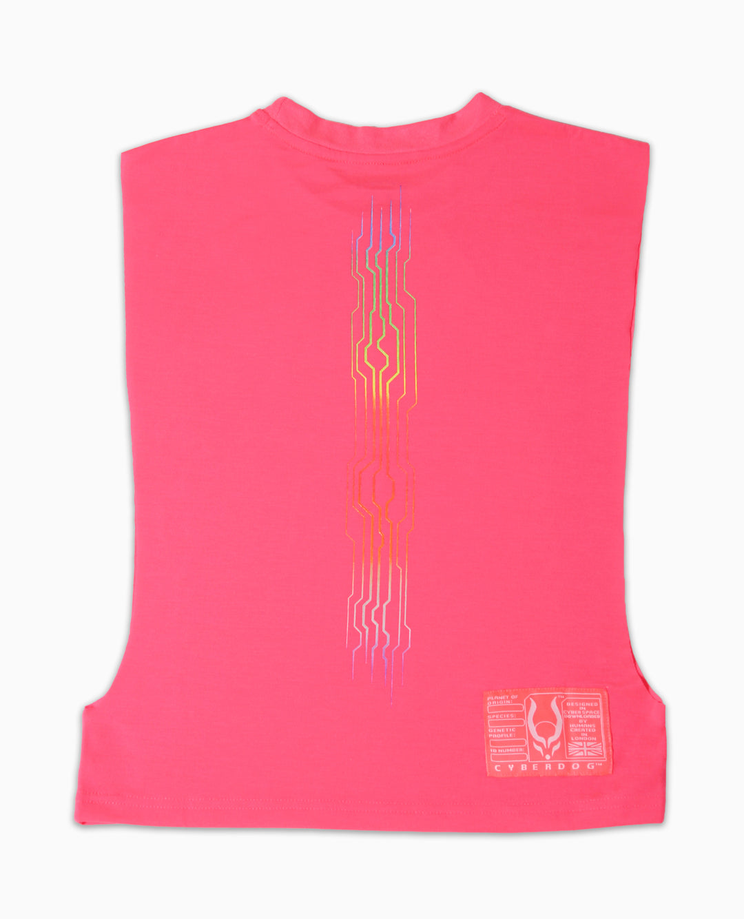 CUT OUT VEST RAINBOW MICROCHIP
