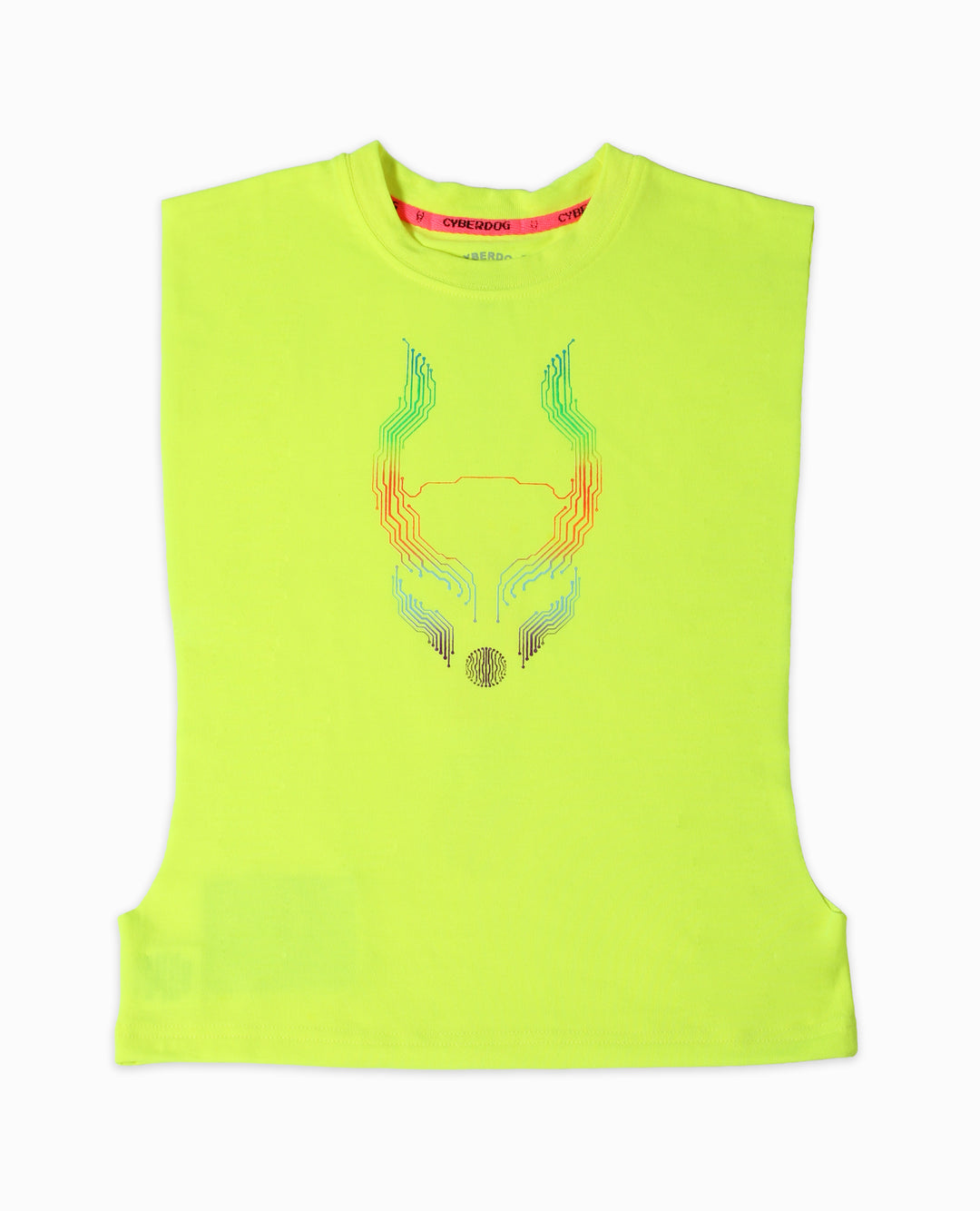 CUT OUT VEST RAINBOW MICROCHIP