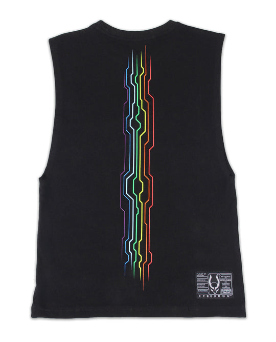 RAVE VEST RAINBOW MICROCHIP