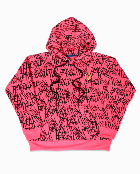 RAVELUTION HOODIE KIDS PINK