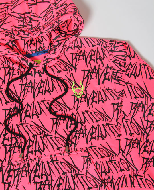 RAVELUTION HOODIE KIDS PINK