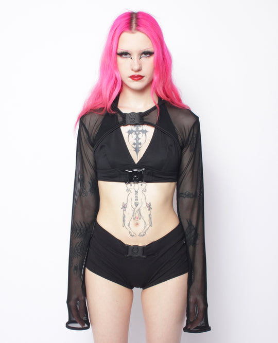 ROCKER MESH SHRUG