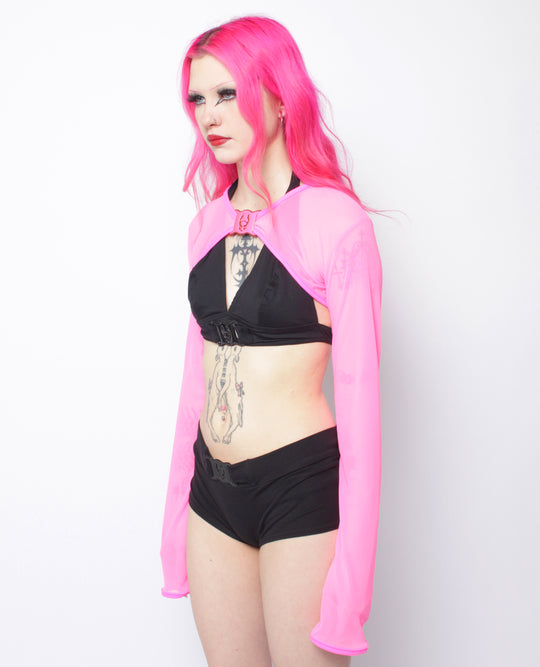 ROCKER MESH SHRUG