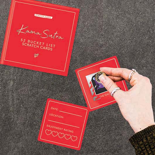 KAMA SUTRA BUCKET LIST SCRATCH CARDS