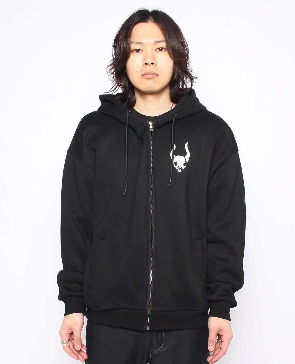 ZIP HOODIE SKULL LOGO