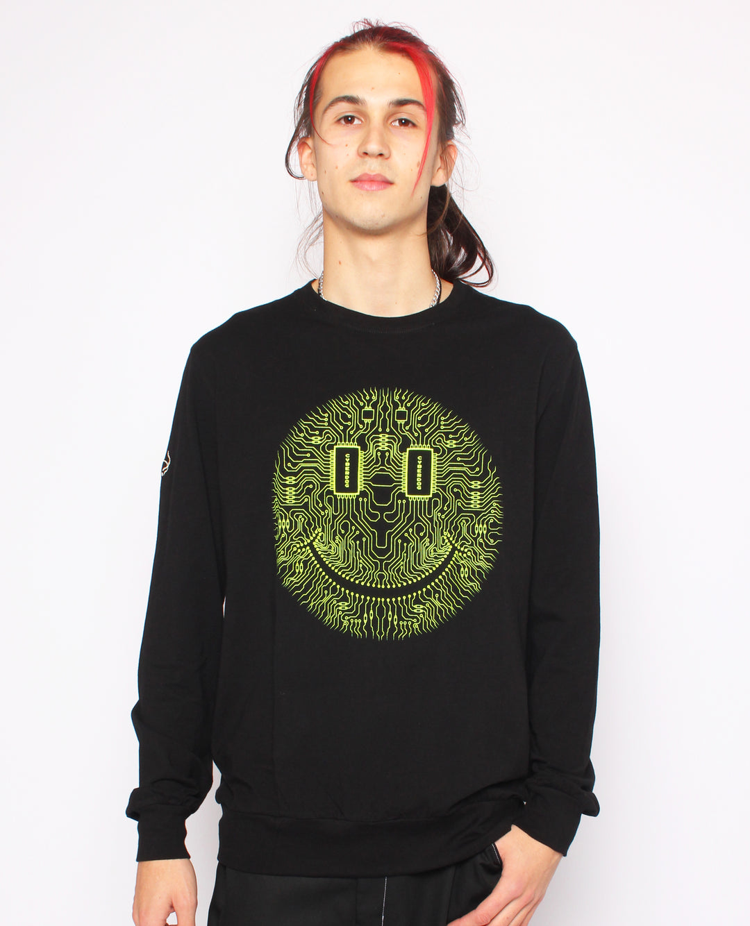 LOOSE FIT L/S MICROCHIP SMILEY