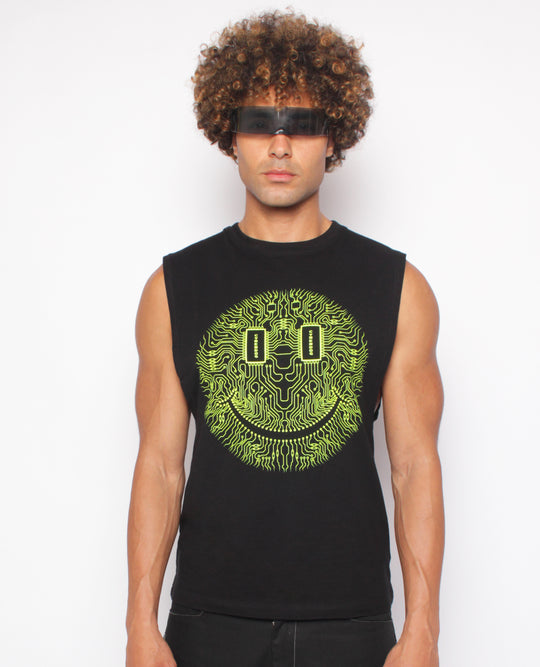 RAVE VEST MICROCHIP SMILEY