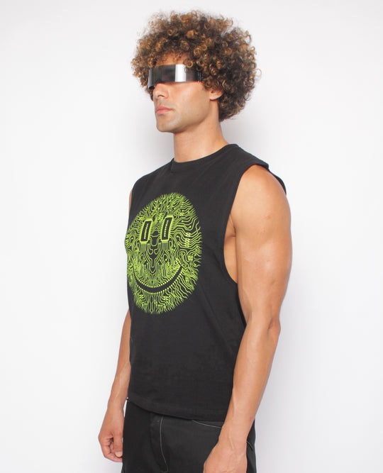 RAVE VEST MICROCHIP SMILEY