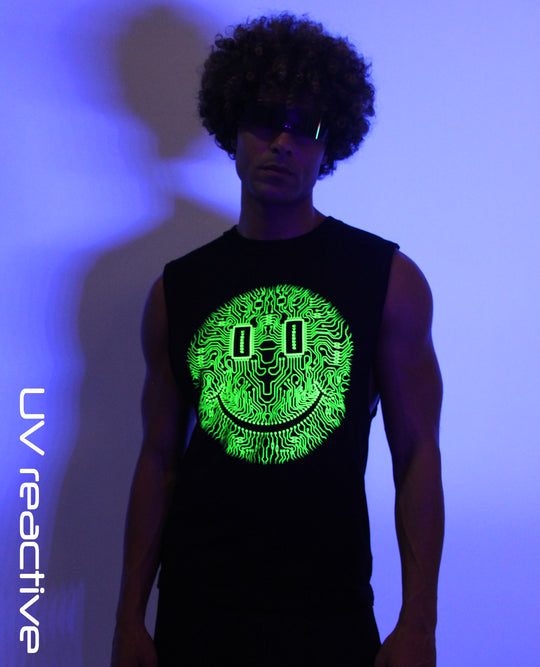 RAVE VEST MICROCHIP SMILEY