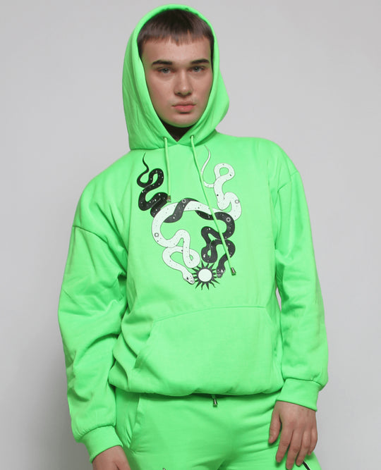 STARGAZER OVERSIZE HOODIE GREEN