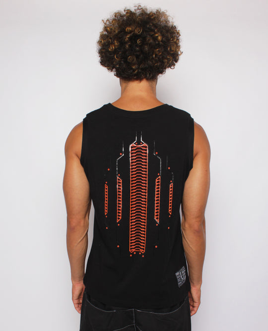 RETRO VEST MECHANICAL LOGO