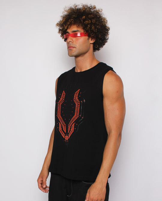 RETRO VEST MECHANICAL LOGO