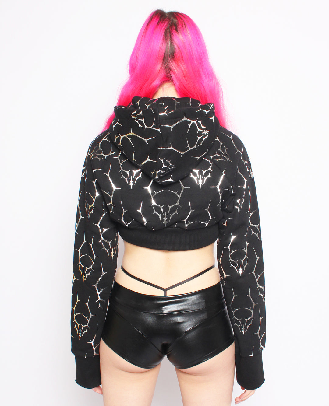 CROPPED HOODIE THORNS LOGO