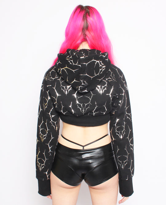 CROPPED HOODIE THORNS LOGO