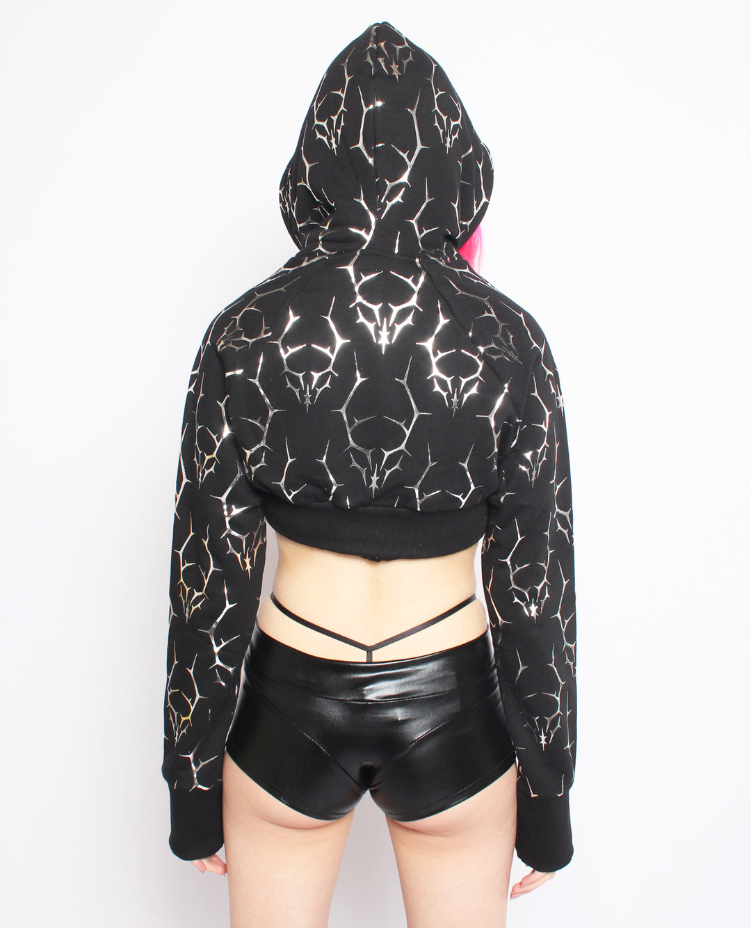 CROPPED HOODIE THORNS LOGO