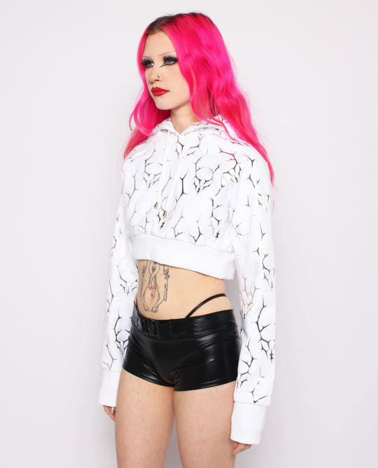 CROPPED HOODIE THORNS LOGO