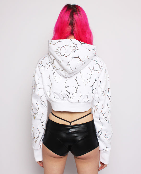 CROPPED HOODIE THORNS LOGO