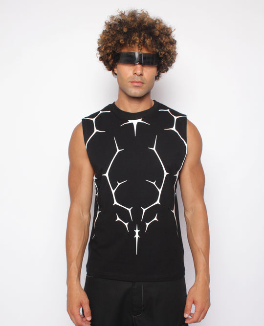 RAVE VEST THORNS LOGO