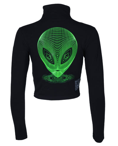 ALIEN EYES HIGH NECK L/S TOP.