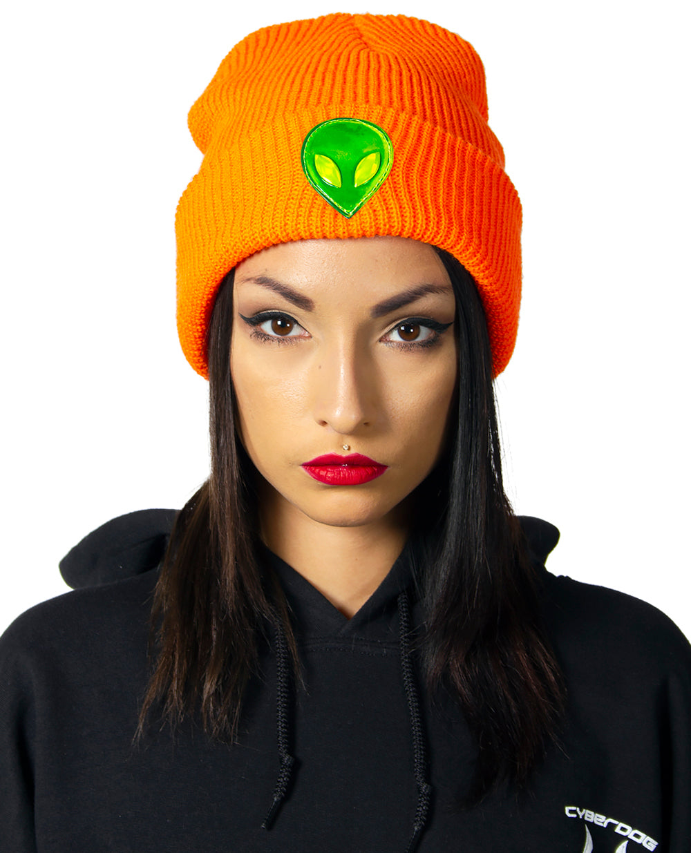 ALIEN FOLDED BEANIE.