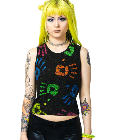 ATOMIC CROP VEST TALK TO THE HANDS.