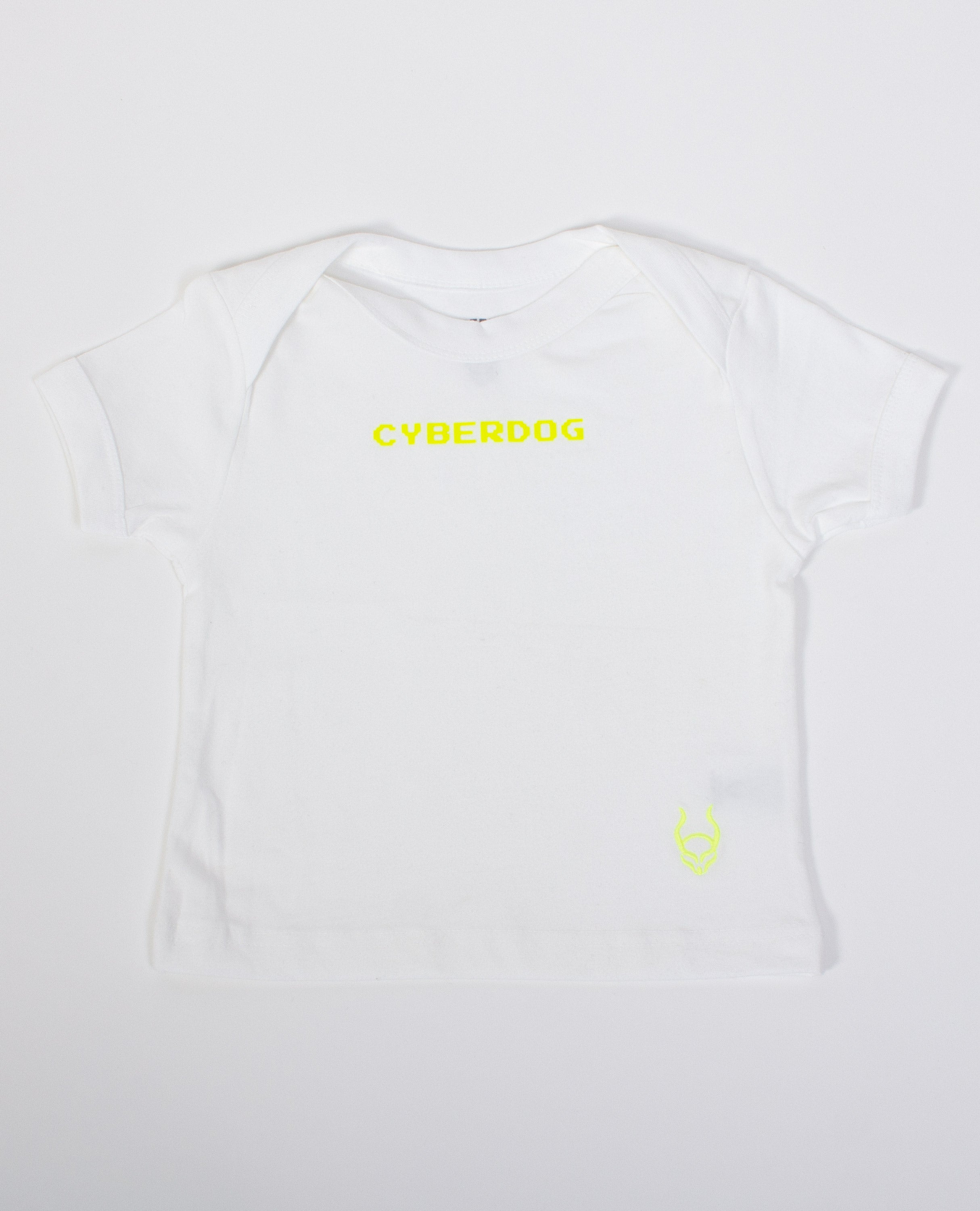 BABY TEE CYBERDOG FLUO WHITE FRONT