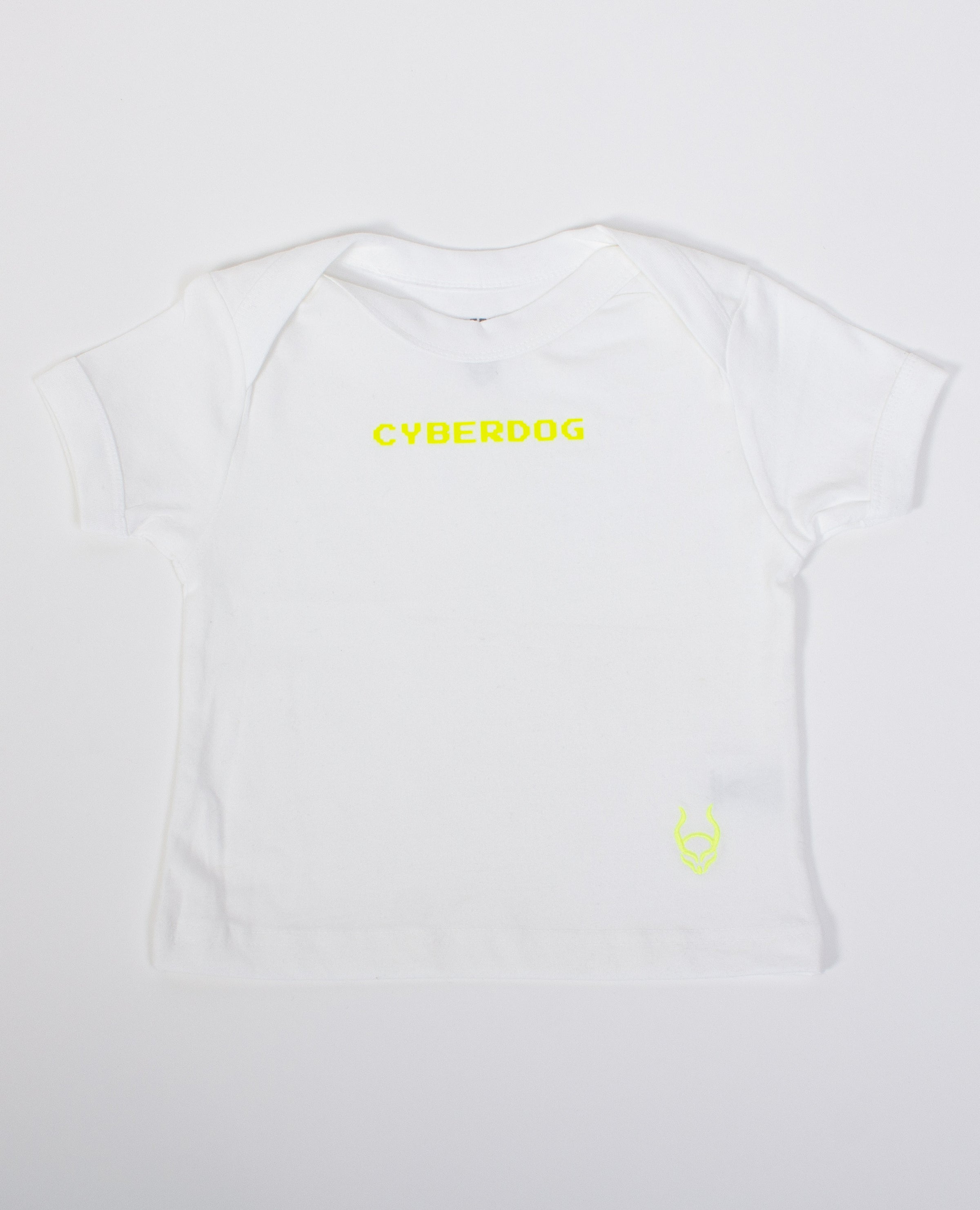 BABY TEE CYBERDOG FLUO WHITE FRONT