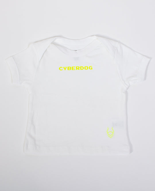 BABY TEE CYBERDOG FLUO WHITE FRONT