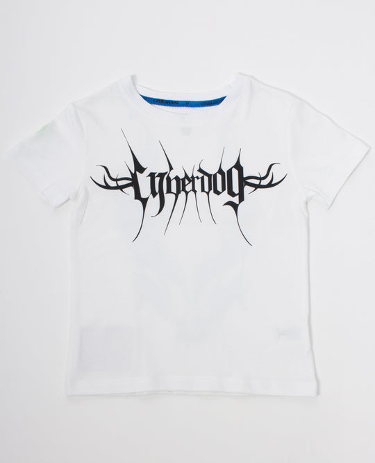 BOYS S/S CYBERLUX WHITE FRONT