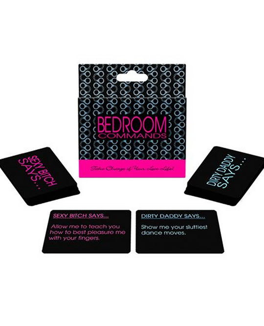 BEDROOM COMMANDS CARD GAME.