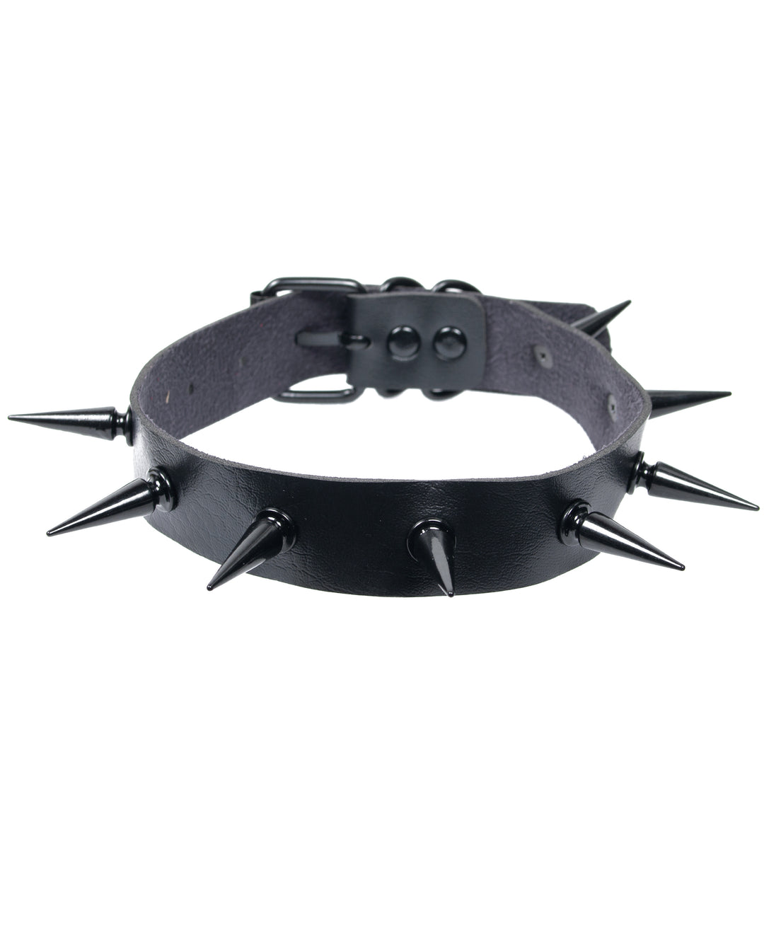 BLACK STUD COLLAR.