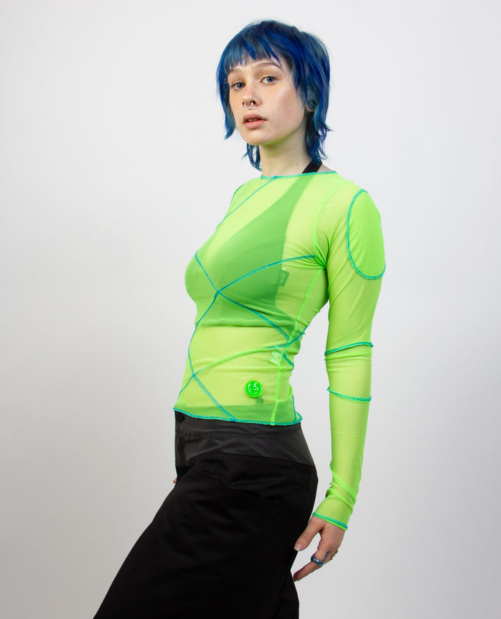 Criss Cross Mesh PEPLUM