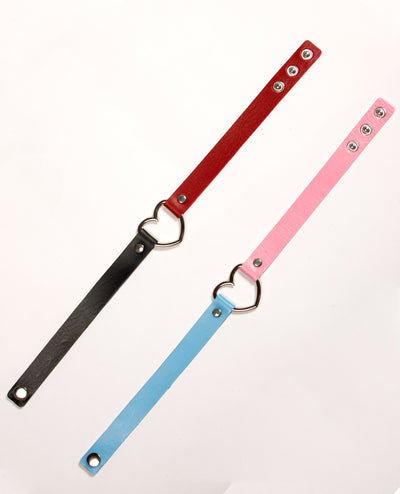 2 TONE HEART COLLAR.