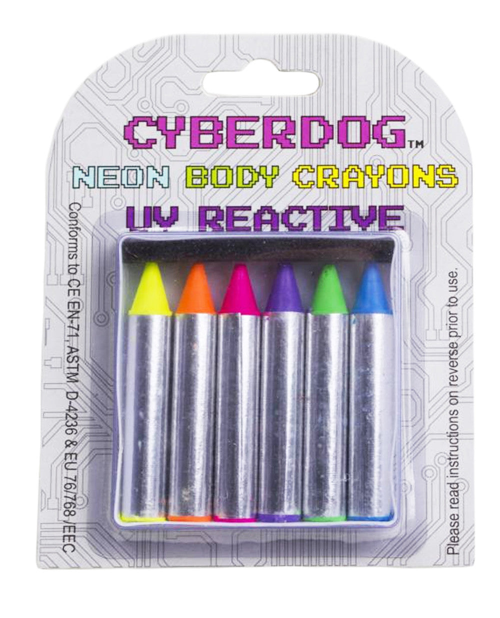 CYBERDOG NEON BODY CRAYONS.