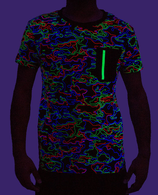 POCKET TEE MICROCAMO NEON.