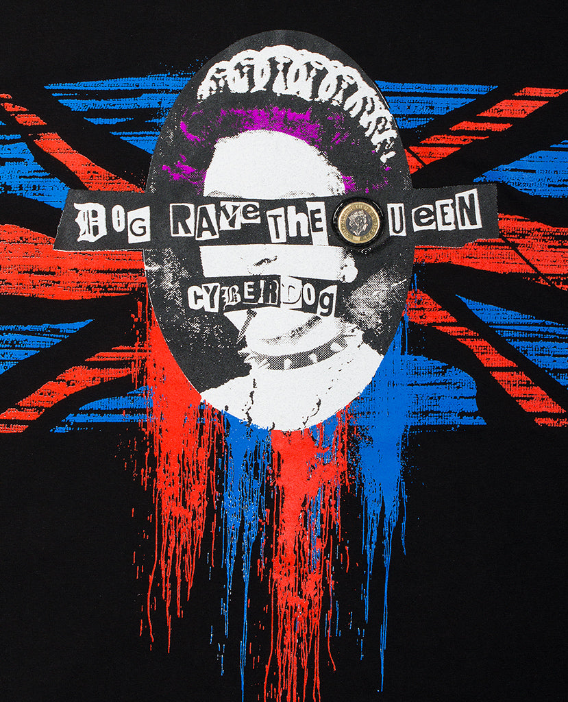 Man Rave Dog MENS DOG RAVE THE QUEEN T-SHIRT – Cyberdog