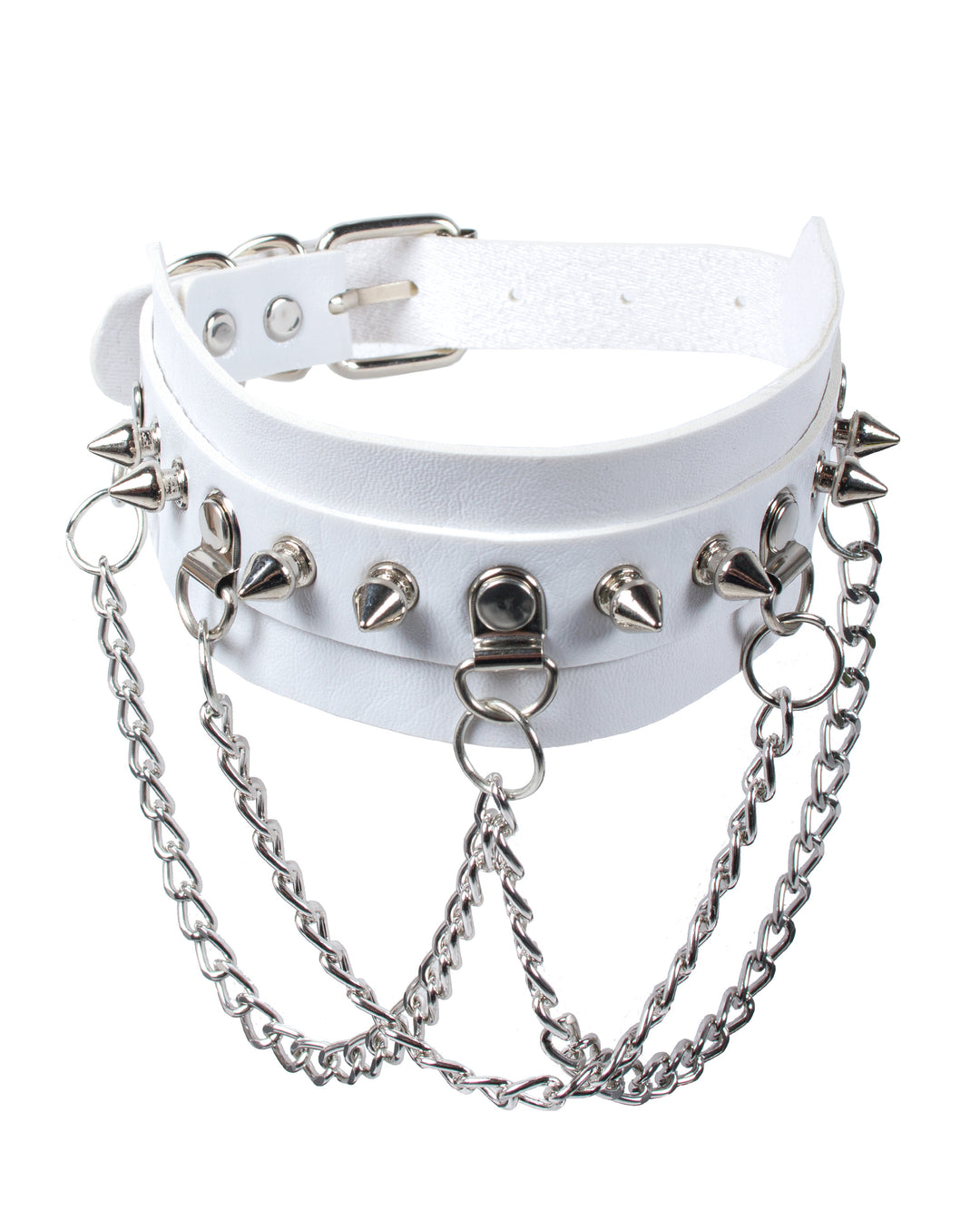 DOG SPIKE CHAIN COLLAR.