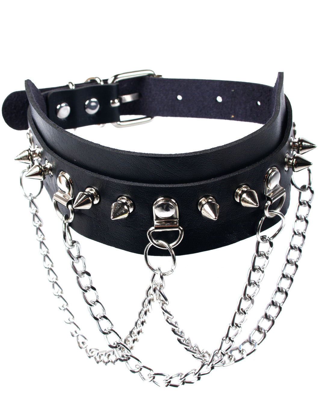 DOG SPIKE CHAIN COLLAR.