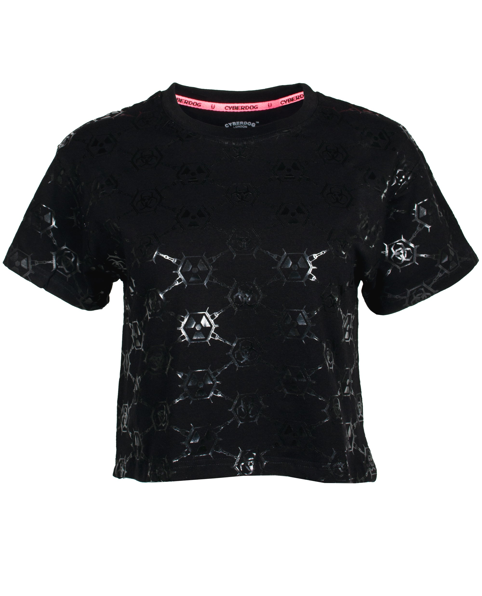 EASY CROP TEE TOXIC MONOGRAM.