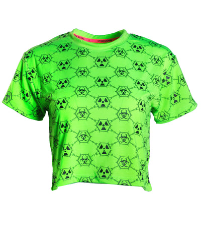 EASY CROP TEE TOXIC MONOGRAM.