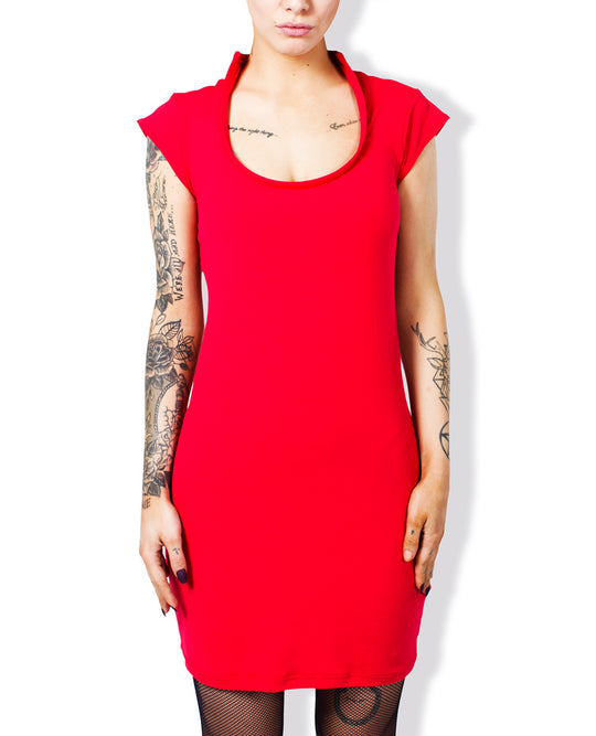 ENTRAPMENT PENCIL DRESS.
