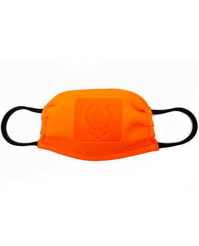 FOLDED MASK EMBOSSED LOGO.