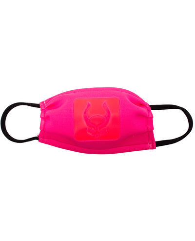 FOLDED MASK EMBOSSED LOGO.